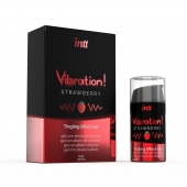 Жидкий интимный гель с эффектом вибрации Vibration! Strawberry - 15 мл. - INTT - купить с доставкой в Уссурийске