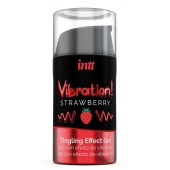 Жидкий интимный гель с эффектом вибрации Vibration! Strawberry - 15 мл. - INTT - купить с доставкой в Уссурийске