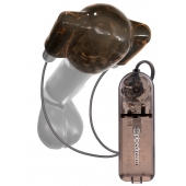 Дымчатый вибростимулятор головки пениса Dual Vibrating Head Teaser - Pipedream - в Уссурийске купить с доставкой