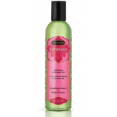 Массажное масло Naturals Strawberry Dreams с ароматом клубники - 236 мл. - Kama Sutra - купить с доставкой в Уссурийске