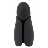 Черный силиконовый вибромастурбатор с нагревом Masturbator with 2 Functions - Orion - в Уссурийске купить с доставкой