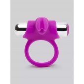 Лиловое виброкольцо с пультом ДУ Remote Control Cock Ring - Happy Rabbit - в Уссурийске купить с доставкой