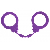 Фиолетовые силиконовые наручники Suppression - Lola Games - купить с доставкой в Уссурийске