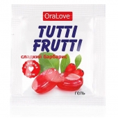 Гель-смазка Tutti-frutti со вкусом барбариса - 4 гр. - Биоритм - купить с доставкой в Уссурийске