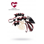 Черно-красный бондажный набор Bow-tie - ToyFa - купить с доставкой в Уссурийске