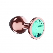Пробка цвета розового золота с малиновым кристаллом Diamond Topaz Shine L - 8,3 см. - Lola Games - купить с доставкой в Уссурийске
