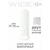 Белый фаллоудлинитель Homme Wide - 13 см. - Lola Games - в Уссурийске купить с доставкой