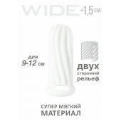 Белый фаллоудлинитель Homme Wide - 11 см. - Lola Games - в Уссурийске купить с доставкой
