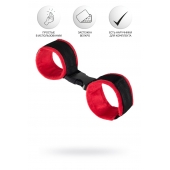 Красно-черные велюровые оковы Anonymo - ToyFa - купить с доставкой в Уссурийске