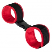 Красно-черные велюровые оковы Anonymo - ToyFa - купить с доставкой в Уссурийске