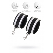 Серебристо-черные наручники Anonymo - ToyFa - купить с доставкой в Уссурийске