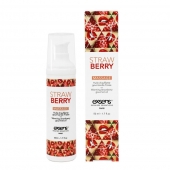 Разогревающее массажное масло  с ароматом клубники Gourmet Strawberry - 50 мл. - Exsens - купить с доставкой в Уссурийске
