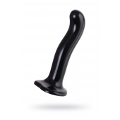 Черный стимулятор для пар P G-Spot Dildo Size M - 18 см. - Strap-on-me - в Уссурийске купить с доставкой