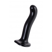 Черный стимулятор для пар P G-Spot Dildo Size M - 18 см. - Strap-on-me - в Уссурийске купить с доставкой