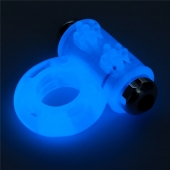 Голубое, светящееся в темноте эрекционное виброкольцо Lumino Play Vibrating Penis Ring - Lovetoy - в Уссурийске купить с доставкой