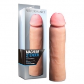 Телесная фаллическая насадка на пенис Magnum Xtender - 23 см. - Blush Novelties - в Уссурийске купить с доставкой