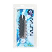 Дымчатая стимулирующая насадка с закрытой головкой SAMURAI PENIS SLEEVE BLACK - 14,5 см. - NMC - в Уссурийске купить с доставкой