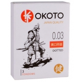 Презервативы с точками OKOTO Dotted - 3 шт. - Sitabella - купить с доставкой в Уссурийске
