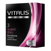 Ультратонкие презервативы VITALIS PREMIUM super thin - 3 шт. - Vitalis - купить с доставкой в Уссурийске