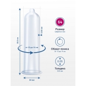 Презервативы MY.SIZE размер 64 - 3 шт. - My.Size - купить с доставкой в Уссурийске