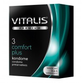 Контурные презервативы VITALIS PREMIUM comfort plus - 3 шт. - Vitalis - купить с доставкой в Уссурийске