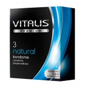 Классические презервативы VITALIS PREMIUM natural - 3 шт. - Vitalis - купить с доставкой в Уссурийске