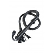 Длинный кожаный кнут с хлопушками на конце - ToyFa - купить с доставкой в Уссурийске