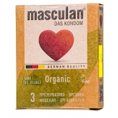 Экологически чистые презервативы Masculan Organic - 3 шт. - Masculan - купить с доставкой в Уссурийске