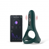 Изумрудное виброкольцо Magic Motion Rise с подхватом мошонки - Magic Motion - в Уссурийске купить с доставкой
