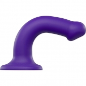 Фиолетовый фаллоимитатор-насадка Strap-On-Me Dildo Dual Density size M - 18 см. - Strap-on-me - купить с доставкой в Уссурийске