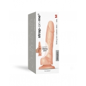 Телесный фаллоимитатор Strap-On-Me Sliding Skin Realistic Dildo size M - Strap-on-me купить с доставкой в интернет-магазине Orgasmix в Уссурийске Телесный фаллоимитатор Strap-On-Me Sliding Skin Realistic Dildo size M - Strap-on-me