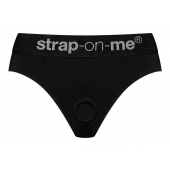 Черные трусики для насадок Heroine Lingerie Harness - size S - Strap-on-me - купить с доставкой в Уссурийске
