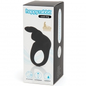 Черное эрекционное виброкольцо Happy Rabbit Rechargeable Rabbit Cock Ring - Happy Rabbit - в Уссурийске купить с доставкой