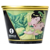 Массажная свеча Exotic Green Tea с ароматом зелёного чая - 170 мл. - Shunga - купить с доставкой в Уссурийске