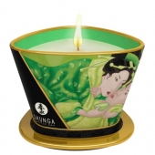 Массажная свеча Exotic Green Tea с ароматом зелёного чая - 170 мл. - Shunga - купить с доставкой в Уссурийске