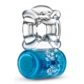Синее эрекционное виброкольцо One Night Stand Vibrating C-Ring - Blush Novelties - в Уссурийске купить с доставкой