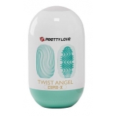 Бирюзовый мастурбатор-яйцо Twist Angel - Baile - в Уссурийске купить с доставкой