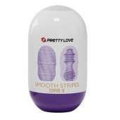 Сиреневый мастурбатор-яйцо Smooth Stripes - Baile - в Уссурийске купить с доставкой