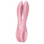 Розовый вибратор Threesome 1 с  пальчиками - Satisfyer