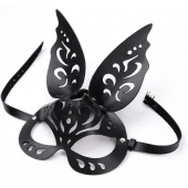 Черная ажурная маска  Зайка  с ушками - Crazy Handmade - купить с доставкой в Уссурийске