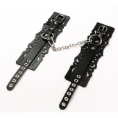 Узорчатые кожаные оковы с регулируемыми ремешками - Crazy Handmade - купить с доставкой в Уссурийске