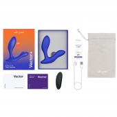 Синий анальный вибратор We-Vibe Vector+ - We-vibe - в Уссурийске купить с доставкой