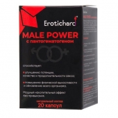 Капсулы для мужчин Erotichard male power с пантогематогеном - 20 капсул (0,370 гр.) - Erotic Hard - купить с доставкой в Уссурийске