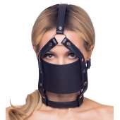 Черный намордник с кляпом-шаром Head Harness With A Gag - Orion - купить с доставкой в Уссурийске