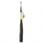 Черная плеть с желтой рукоятью Boundless Flogger - 69,25 см. - California Exotic Novelties - купить с доставкой в Уссурийске