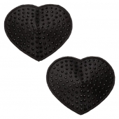 Черные пэстисы в форме сердечек Heart Pasties - California Exotic Novelties - купить с доставкой в Уссурийске