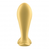Золотистый анальный вибростимулятор Intensity Plug - Satisfyer - в Уссурийске купить с доставкой