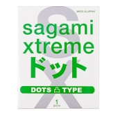 Презерватив Sagami Xtreme Type-E с точками - 1 шт. - Sagami - купить с доставкой в Уссурийске