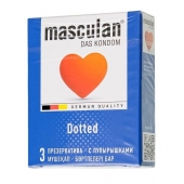 Презервативы с пупырышками Masculan Dotted - 3 шт. - Masculan - купить с доставкой в Уссурийске