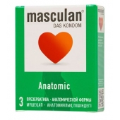 Презервативы анатомической формы Masculan Anatomic - 3 шт. - Masculan - купить с доставкой в Уссурийске